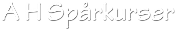 A H Spårkurser